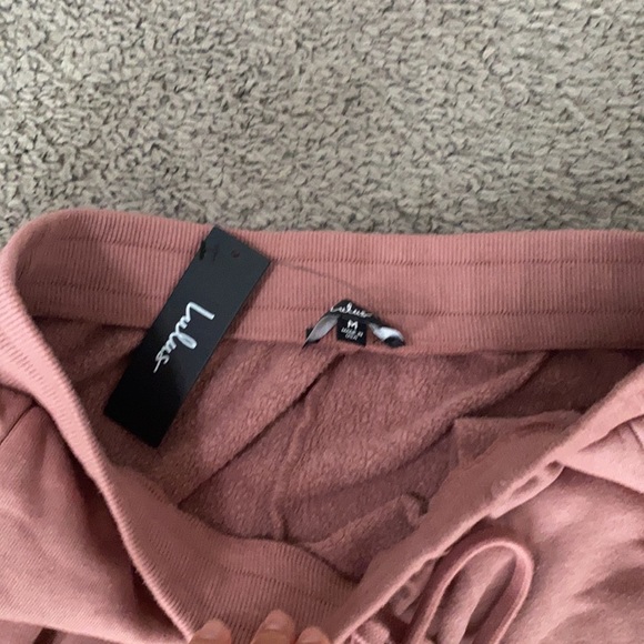 NWT Lulus Boathouse Drawstring Pink Sweatpants - Picture 5 of 7